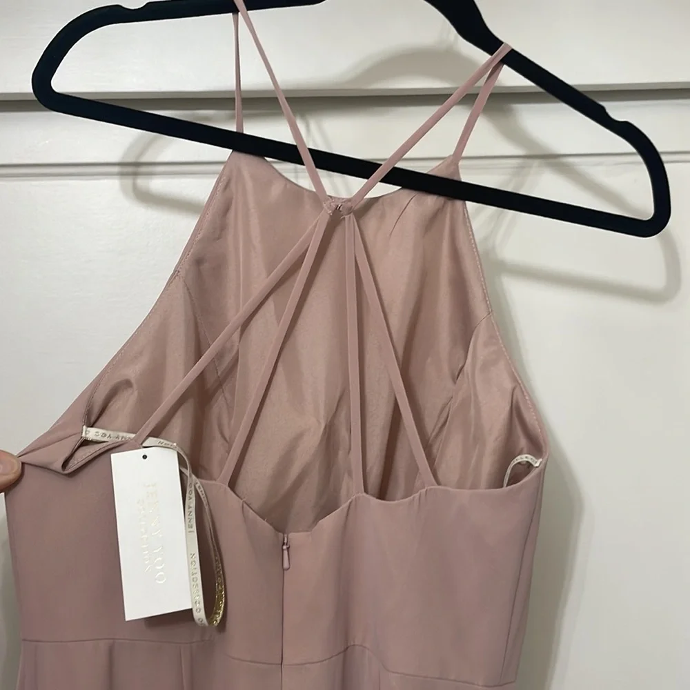 Jenny Yoo - Whipped Apricot Luxe Chiffon- Kayla -size 6 - Picture 2 of 3